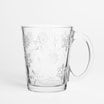 Kubek szklany śnieżynki 300 ml - 1