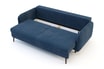 Sofa granatowa VAMOS nóżki orzech - 4