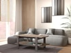 Stolik kawowy z półką COFFEE TABLES szary - 2