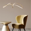 Lampa wiszaca LED złota FERMI - 2