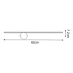 Kinkiet minimalistyczny czarny FAD LED - 2