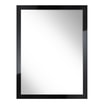 Lustro 50x70 cm w czarnej ramie SLIM - 1