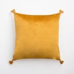 Poszewka welwetowa musztardowa ADRIA 45x45 cm - 2