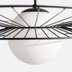 Lampa wisząca kula czarna ALISON - 6
