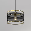 Lampa wisząca czarno-złota RIM - 4