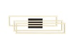 Lampa sufitowa LED ramka czarna CORSO z pilotem - 5