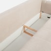 Sofa 3-osobowa rozkładana beżowa BESALU - 4