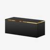 Szafka wisząca czarna GOLD 80 cm - 1