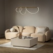 Sofa 3-osobowa VIWARA beżowa - 2