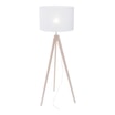 Lampa na drewnianym trójnogu abażur biały DOVE - 3