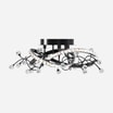 Lampa sufitowa LED czarna chrom MAIA z pilotem - 3
