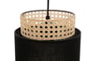 Lampa wisząca rattanowa czarna BOHO 20 cm - 6