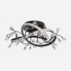 Lampa sufitowa LED czarna chrom MAIA z pilotem - 1