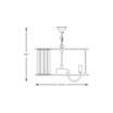 Lampa wisząca glamour złota PARIS 40 cm - 4
