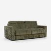 Sofa rozkładana 2,5-osobowa ciemnozielona BELVITO - 2