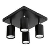 Lampa sufitowa 4-punktowa czarna ORO GAVIA - 3