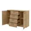 Komoda z szufladami i półkami DOORSET - 3