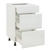 Szafka dolna z 3 szufladami BASIC PLUS BP/D45SR3 biały mat - 3