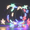 Lampki choinkowe gwiazdki LED 40 szt, multikolor - 1