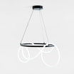 Lampa wisząca LED z pierścieniem czarna BALBO - 2