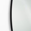 Lustro okrągłe wiszące czarne 80 cm - 2