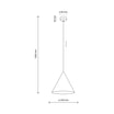 Lampa wisząca zielona CONO PEAPOD - 4