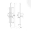 Lampa sufitowa LED czarno-złota CINTO - 4