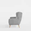 Sofa uszak 3-osobowa jasnoszara KELSO - 3