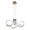 Lampa wisząca LED ABRO czarno-szaro-złota - 1