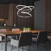 Lampa wisząca LED srebrna BOLOGNA - 2