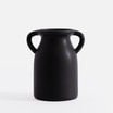Wazon z uchwytami czarny 20 cm - 1