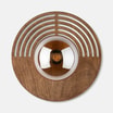Kinkiet ciemne drewno brązowy LUNAR WOOD 25 cm - 1