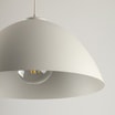 Lampa wisząca beżowa FARO - 6