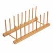 Organizer stojak bambusowy na talerze i pokrywki 34x12 cm - 1