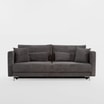Sofa 3-osobowa sztruksowa szara RICO NEW - 1
