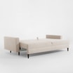Sofa rozkładana 3-osobowa beżowa MOZI - 4