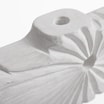 Wazon żłobiony biały 18 cm - 4