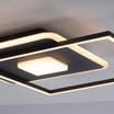 Lampa sufitowa LED z ramką kwadratowa czarna DOMINO - 3