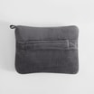 Koc podróżny 2w1, szary TRAVEL BLANKET 130x160 cm - 3