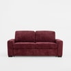 Sofa 3-osobowa rozkładana bordowa OMBRE - 1