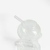 Szklanka świąteczna ze słomką GINGERBREAD przezroczysta 400 ml - 3