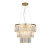 Lampa wisząca glamour złota TIFANNY - 1