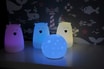 Lampka nocna silikonowa  biała LED RGB MIŚ - 3