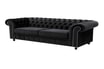 Sofa 4-osobowa glamour czarna CHESTER - 2