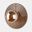 Kinkiet ciemne drewno brązowy LUNAR WOOD 25 cm - 3