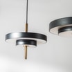 Lampa wisząca LED listwa czarny mosiądz KEATON - 3