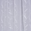 Firana haftowana na taśmie listki EMBRA biała, 140x250 cm - 4