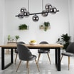 Lampa wisząca kule czarna ESTERA VII - 2