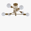 Lampa sufitowa złota DORADO 6 - 2
