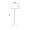 Lampa podłogowa boho z abażurem NICOL - 6